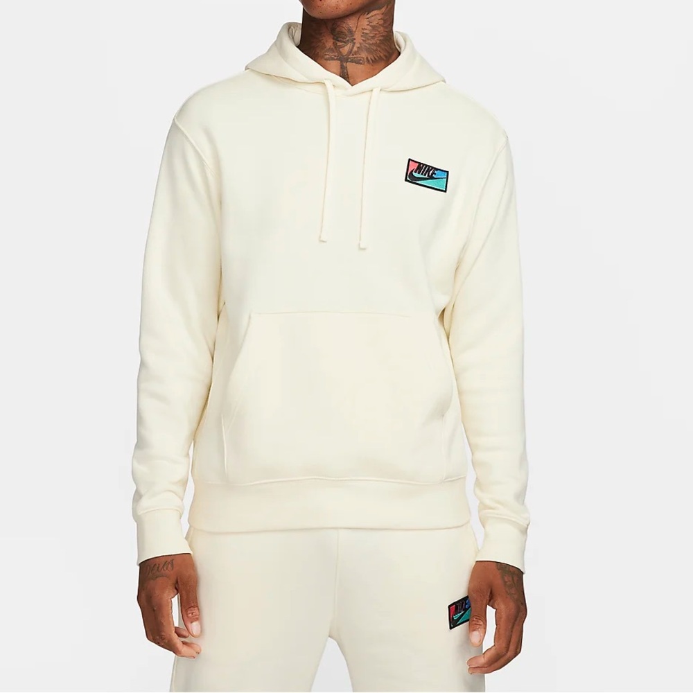 BRAND NEW Nike Club Fleece Men’s Patch Pullover Hoodie XS